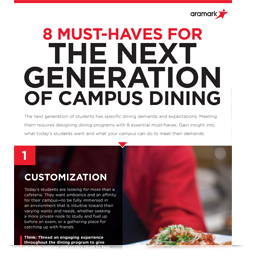 Infographic: 8 Must-Haves for the Next Generation of Campus Dining